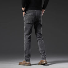 Carregar imagem no visualizador da galeria, Jeans masculinos elásticos com perna reta
