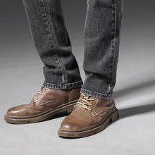 Carregar imagem no visualizador da galeria, Jeans masculinos elásticos com perna reta
