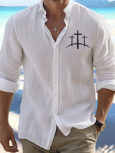 Carregar imagem no visualizador da galeria, Camisa casual resort simples masculina
