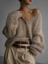 Carregar imagem no visualizador da galeria, Suéter de malha premium feito de imitação de vison
