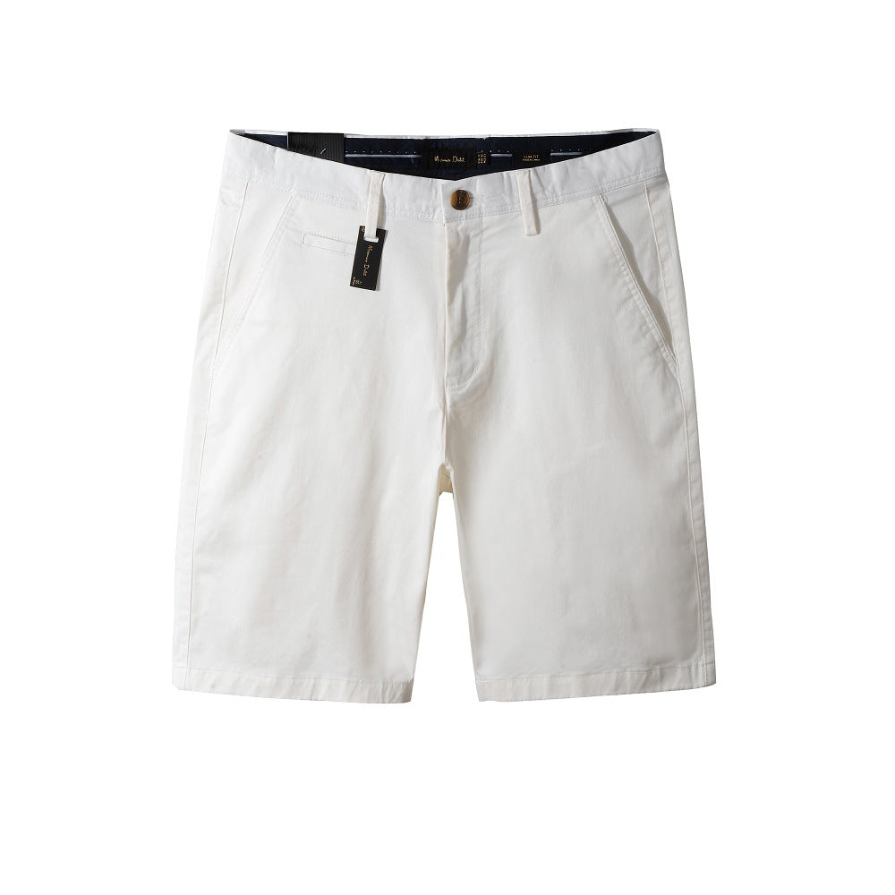 Shorts casuais de algodão masculino