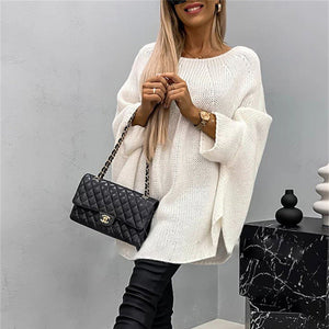 CAMISOLA DE MALHA PONCHO COM PESCOÇO