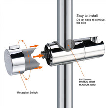 Carregar imagem no visualizador da galeria, Suporte de cabeça de chuveiro ajustável para barra deslizante
