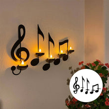 Carregar imagem no visualizador da galeria, Aplique de parede Black Music Note
