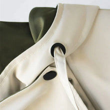 Carregar imagem no visualizador da galeria, Trench coat feminino irregular de comprimento médio
