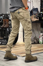 Carregar imagem no visualizador da galeria, Calça cargo casual masculina com bolsos laterais
